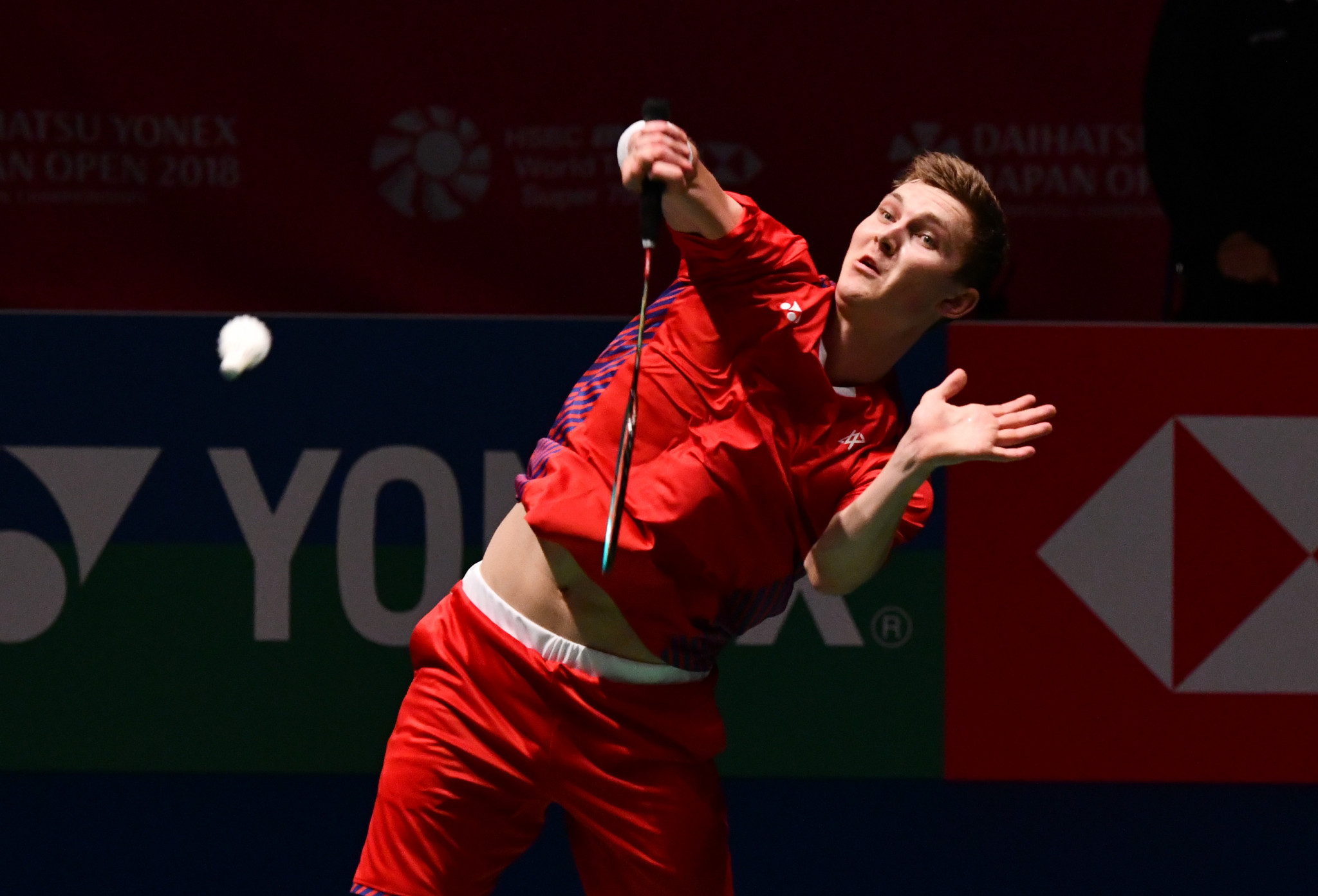 Home favourite Viktor Axelsen opened his bid to claim the BWF Denmark Open title for the first time by registering a straight-games win over Japan’s Kazumasa Sakai in Odense today ©Getty Images