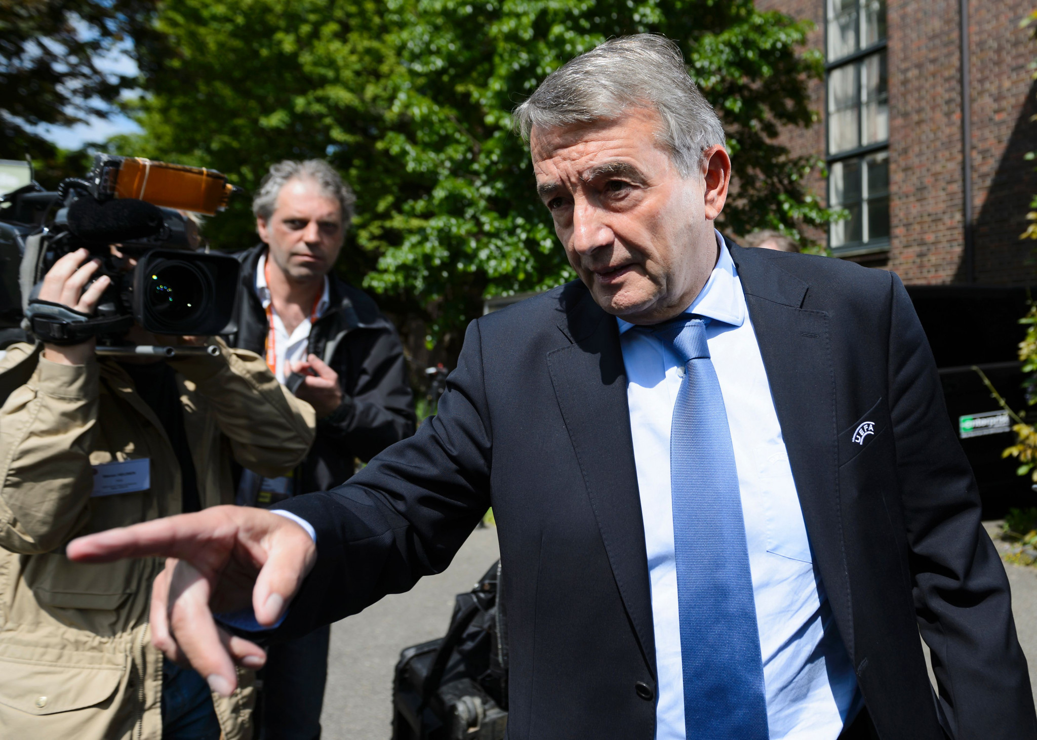 Wolfgang Niersbach, pictured, succeeded Theo Zwanziger as German Football Association President and both have now been cleared of tax evasion charges ©Getty Images