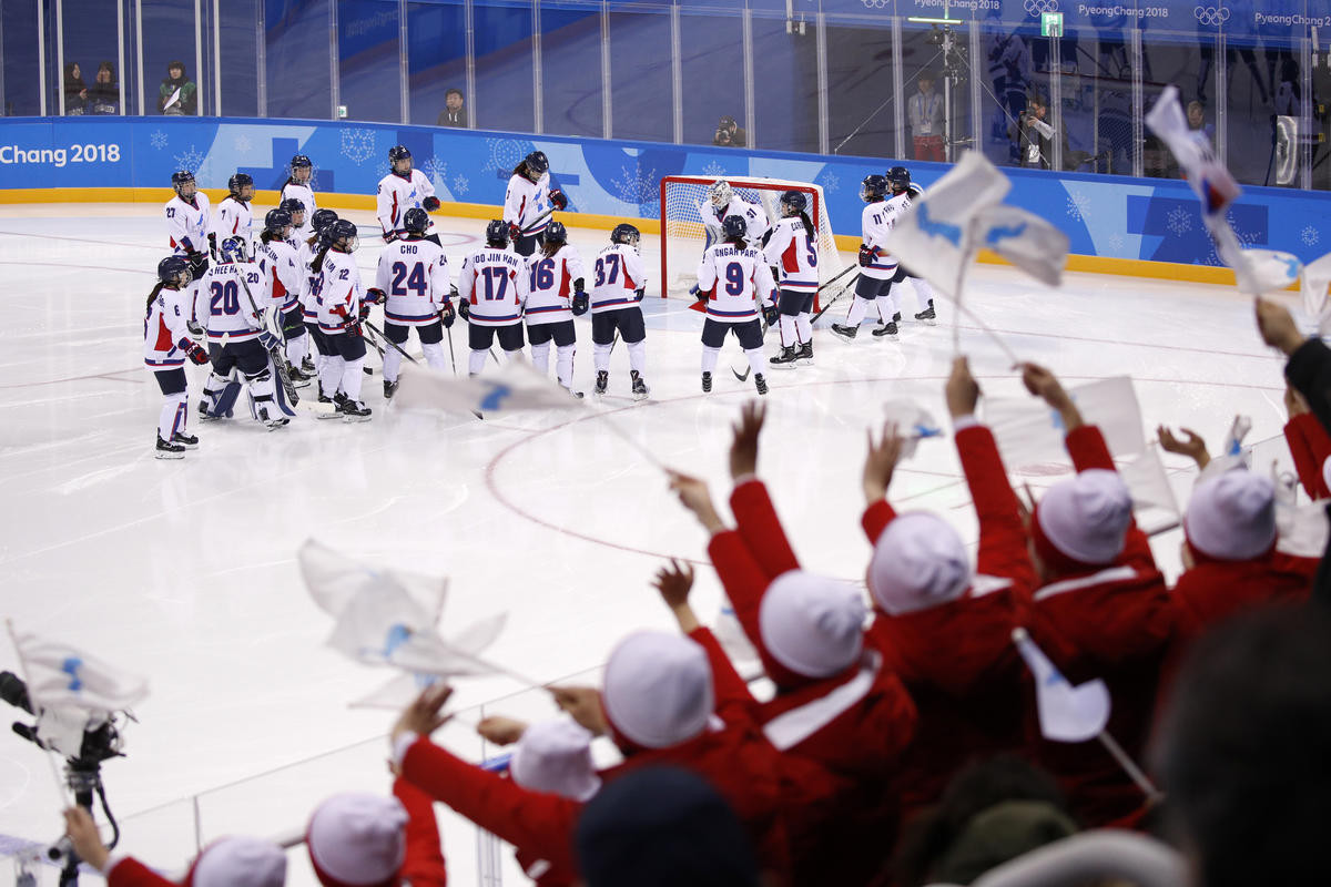 The IIHF have been honoured by Peace and Sport for their role in helping bring together North and South Korea to create a unified women's ice hockey team for this year's Winter Olympic Games in Pyeongchang ©Getty Images