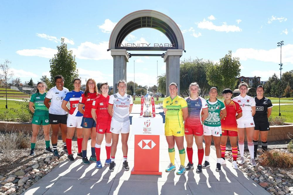 The captains lined up for a photograph ahead of the first round of the competition ©World Rugby