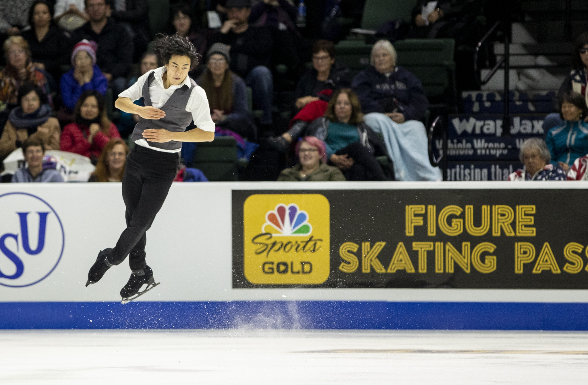 World champion Nathan Chen starred on the opening day of Skate America to lead the men's competition at the end of the short programme ©Getty Images