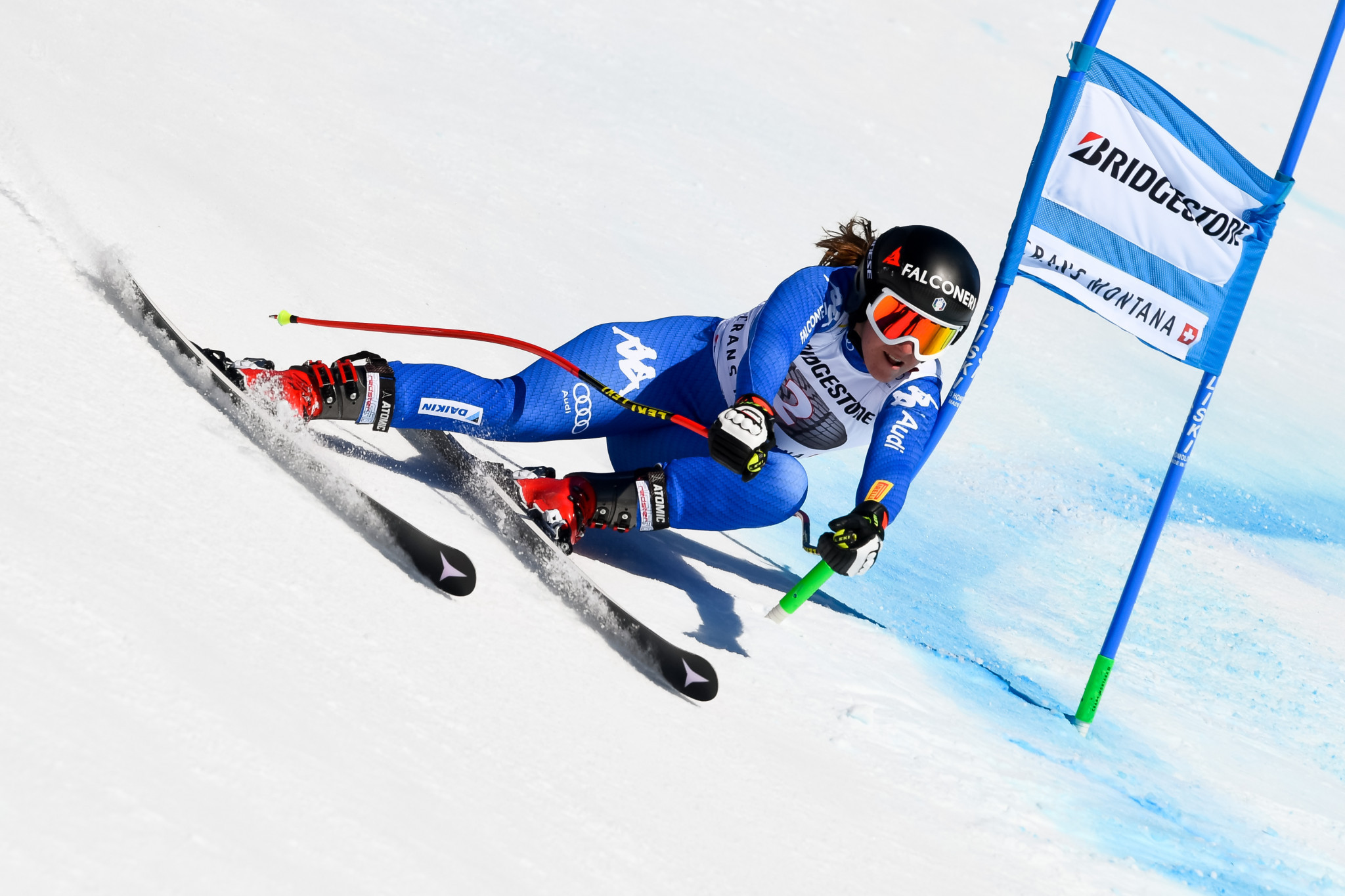 Olympic downhill champion Sofia Goggia of Italy  may not be able to defend her women's downhill title at Beijing 2022 due to injury ©Getty Images