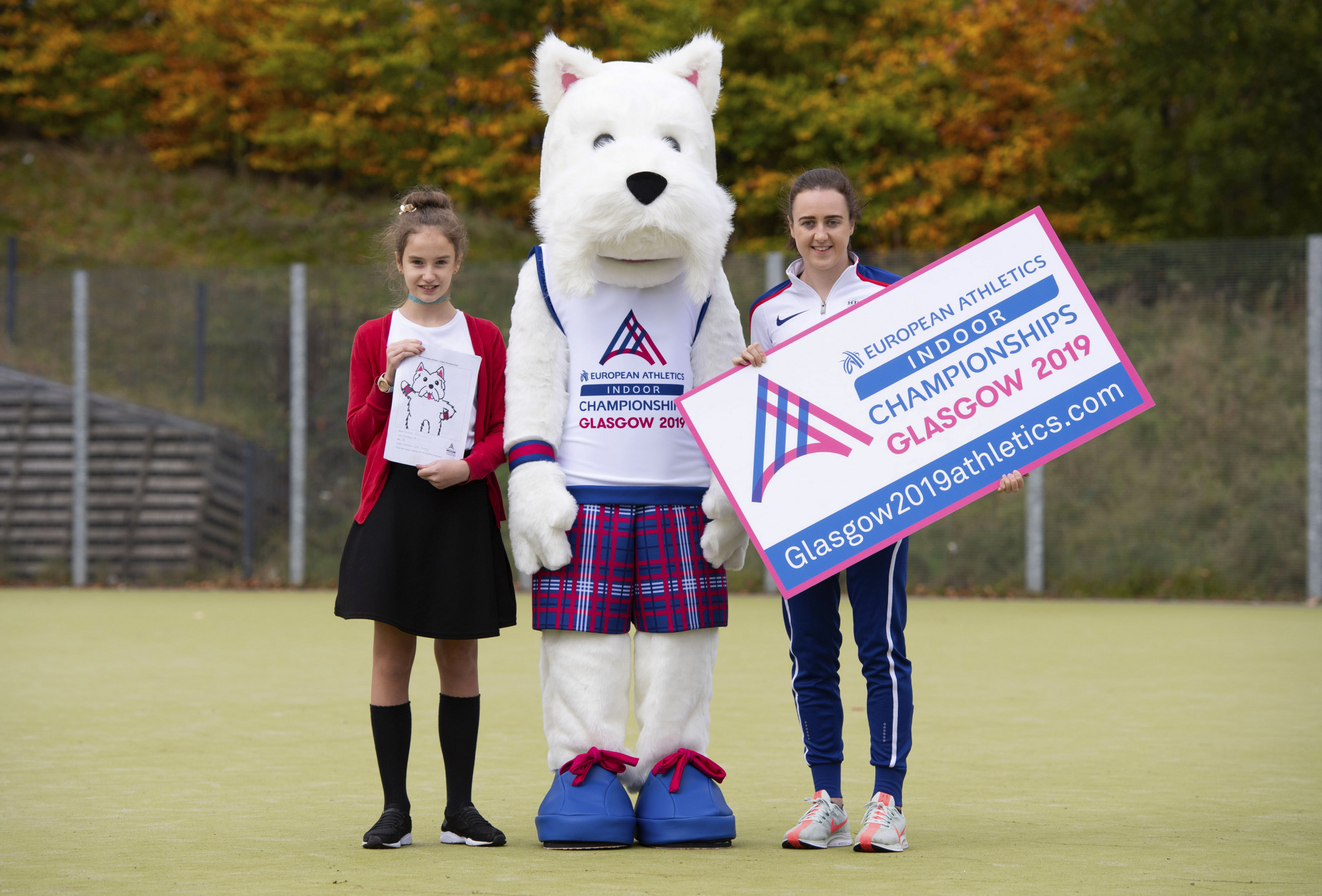 Scottee the Scottie dog, designed by Rachael Joss, has been unveiled as the mascot for the European Athletics Indoor Championships Glasgow 2019 ©European Athletics Indoor Championships Glasgow 2019 