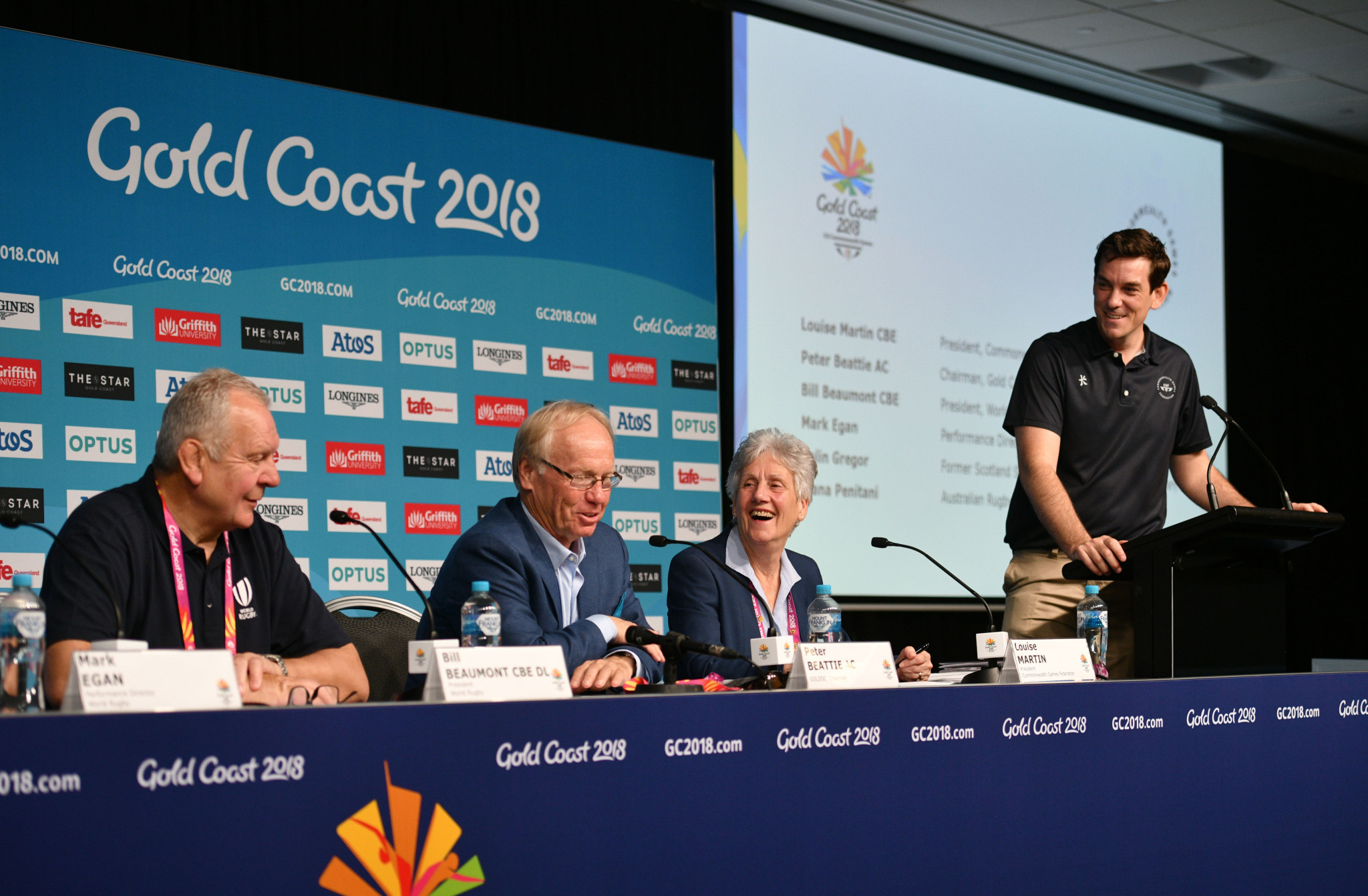 Ben Nichols, far right, left the Commonwealth Games Federation after Gold Coast 2018 ©Getty Images