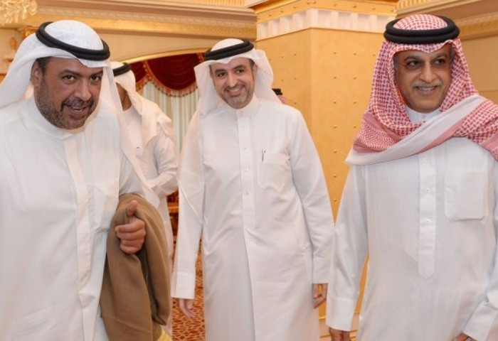 Sheikh Ahmad Al Fahad Al Sabah, pictured (left) on his arrival in Bahrain, has been elected unopposed to the Executive Committee ©AFC