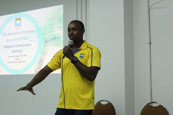 Martyn Forde played a key role in the formation of the Athletes Commission of the Barbados Olympic Association ©BOA