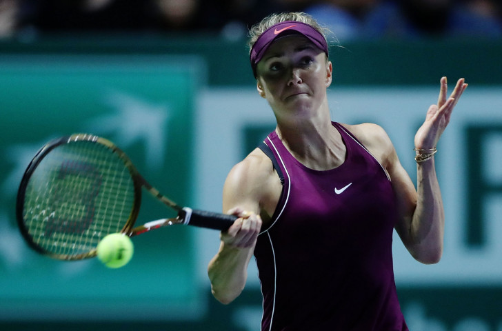 Ukraine's Elina Svitolina boosted her chances of  qualifying from the round robin stage of the WTA Finals in Singapore with a victory over Karolína Plíšková of the Czech Republic ©Getty Images  