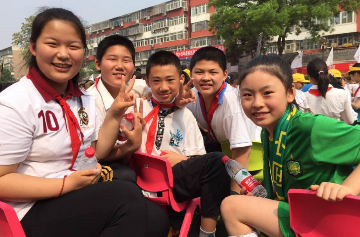 Youngsters participating in the Culture Day at Yang Fang Dian Primary School ©Beijing 2022
