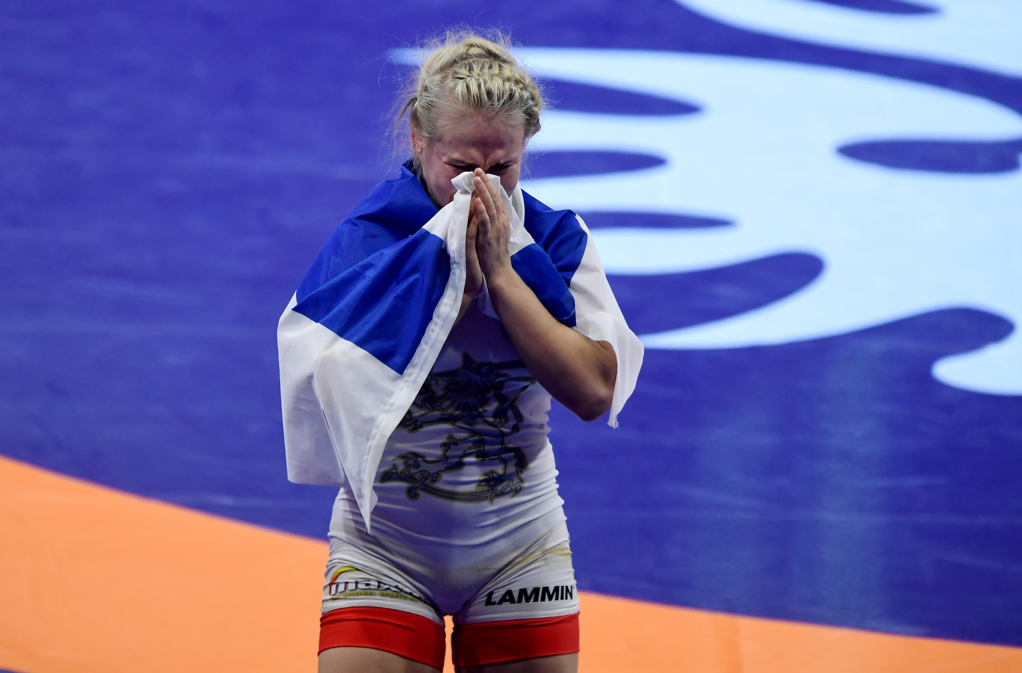 Finland's Petra Olli won 62kg gold after a last second takedown from her opponent sparked confusion ©Getty Images