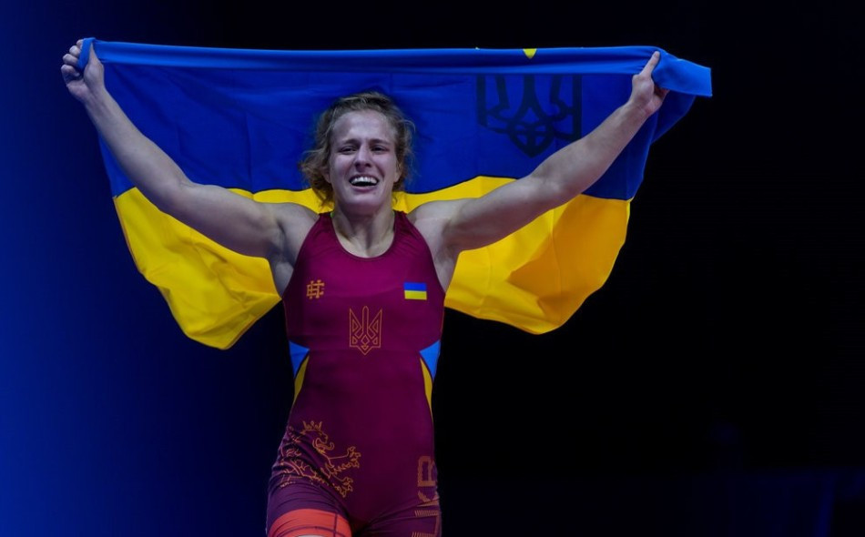 Alla Cherkasova from Ukraine came from behind to win gold at 68kg ©UWW