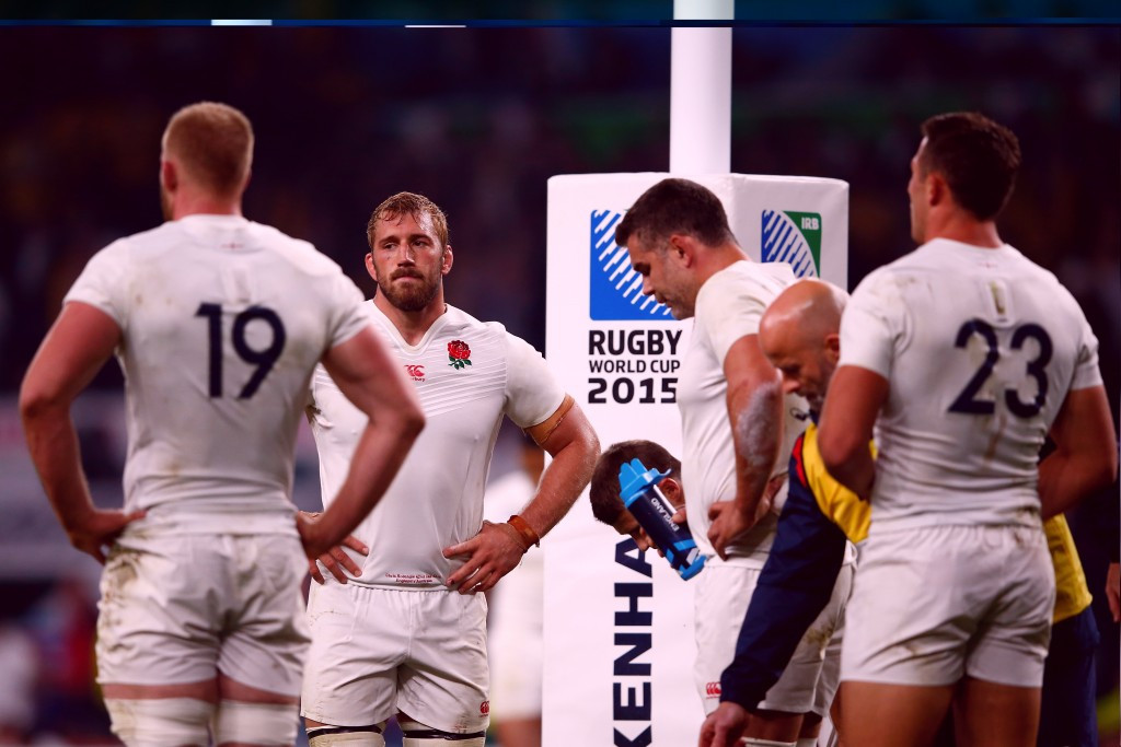 England became the first host nation of the Rugby World Cup to exit the competition at the group stage following defeat at the hands of Australia