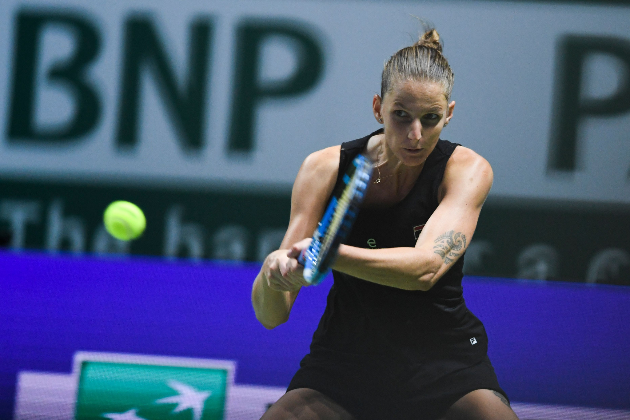 Karolína Plíšková progressed to the semi-finals with victory over Czech compatriot Petra Kvitová ©Getty Images