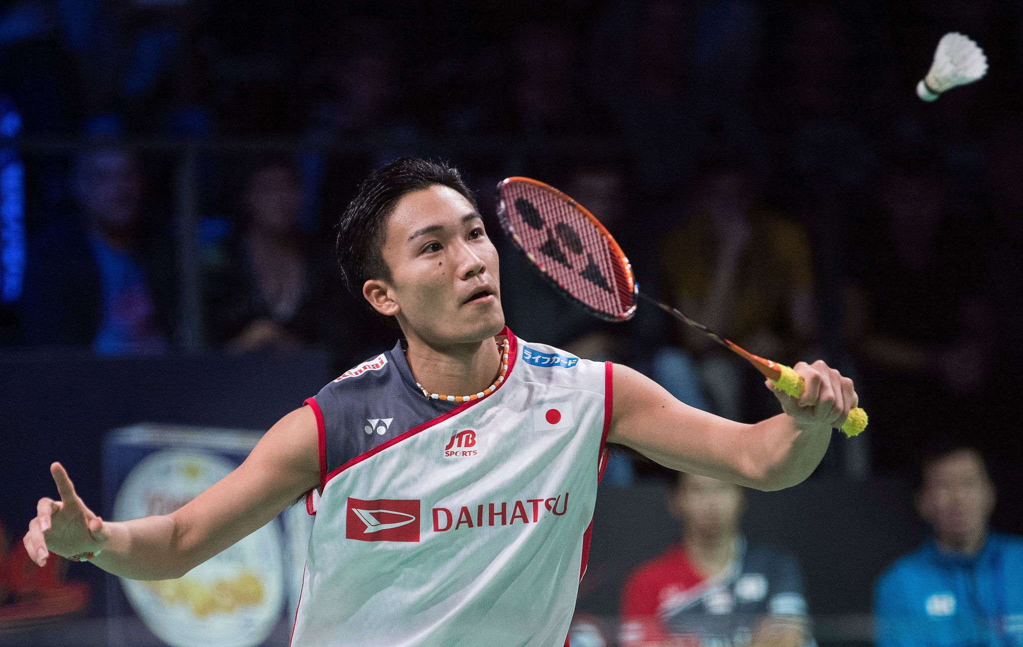 Japan's Kento Momota continued his dominant run of form as he dispatched compatriot Kazumasa Sakai ©Getty Images
