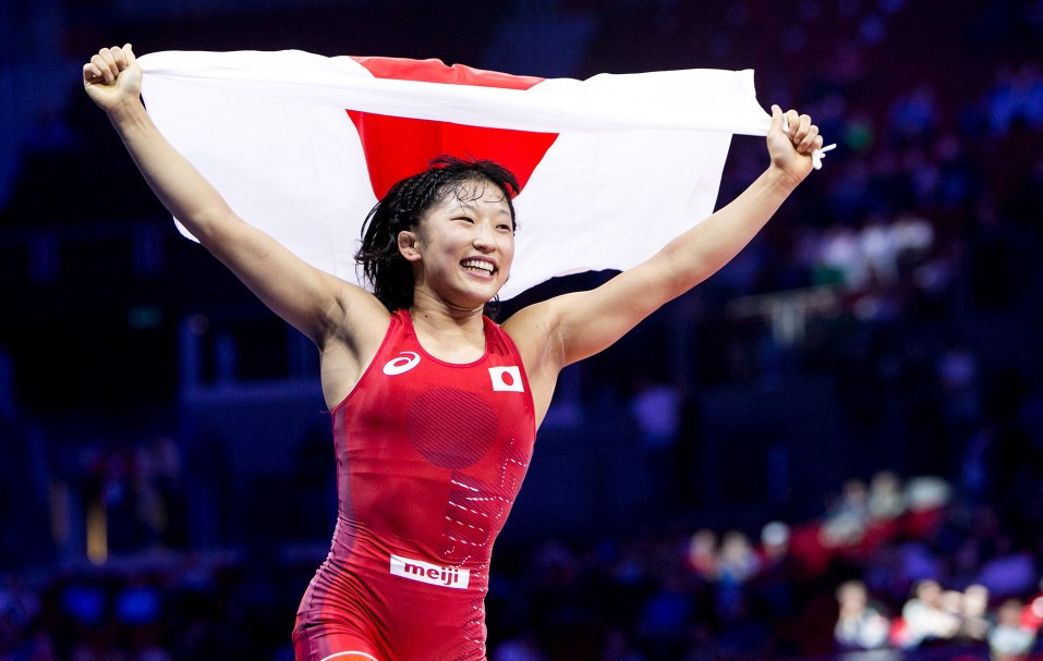 Japan won two golds and a silver tonight, thanks in part to Yui Susaki who triumphed at 50kg ©UWW