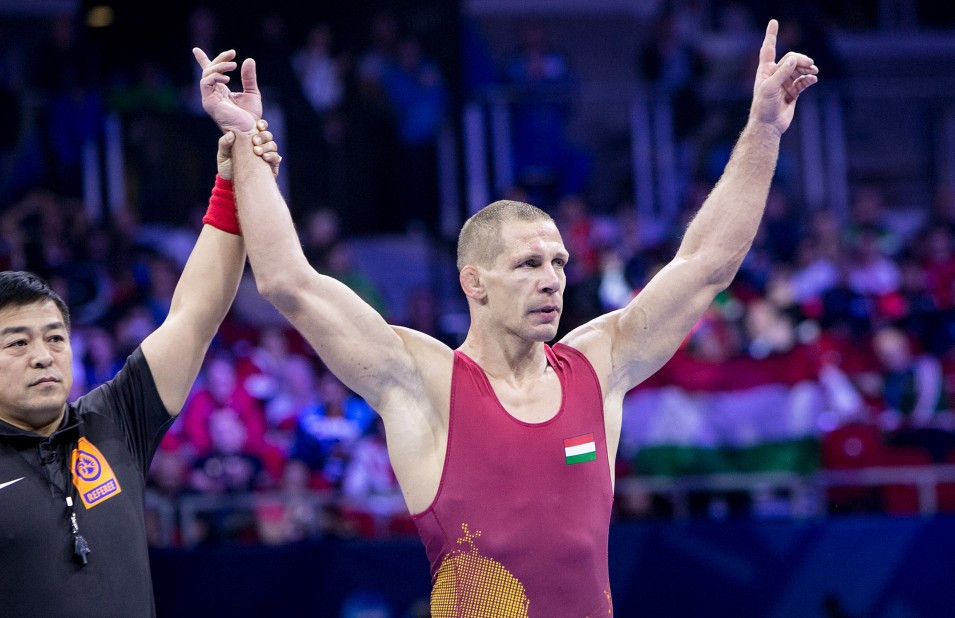 Also making a final for Hungary was Peter Bacsi at 82kg ©UWW