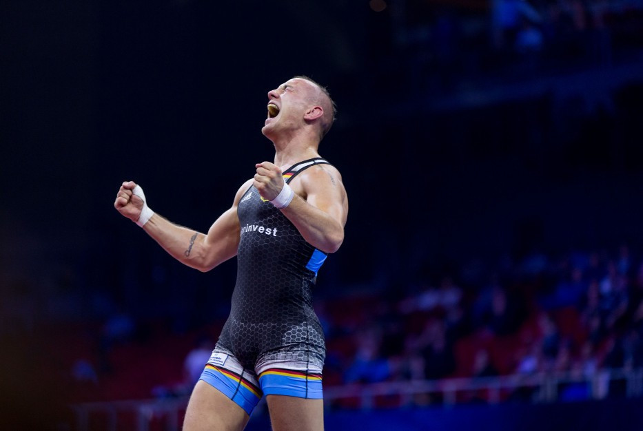 Germany's two-time world champion Frank Staebler made it into a world final once again at 72kg ©UWW
