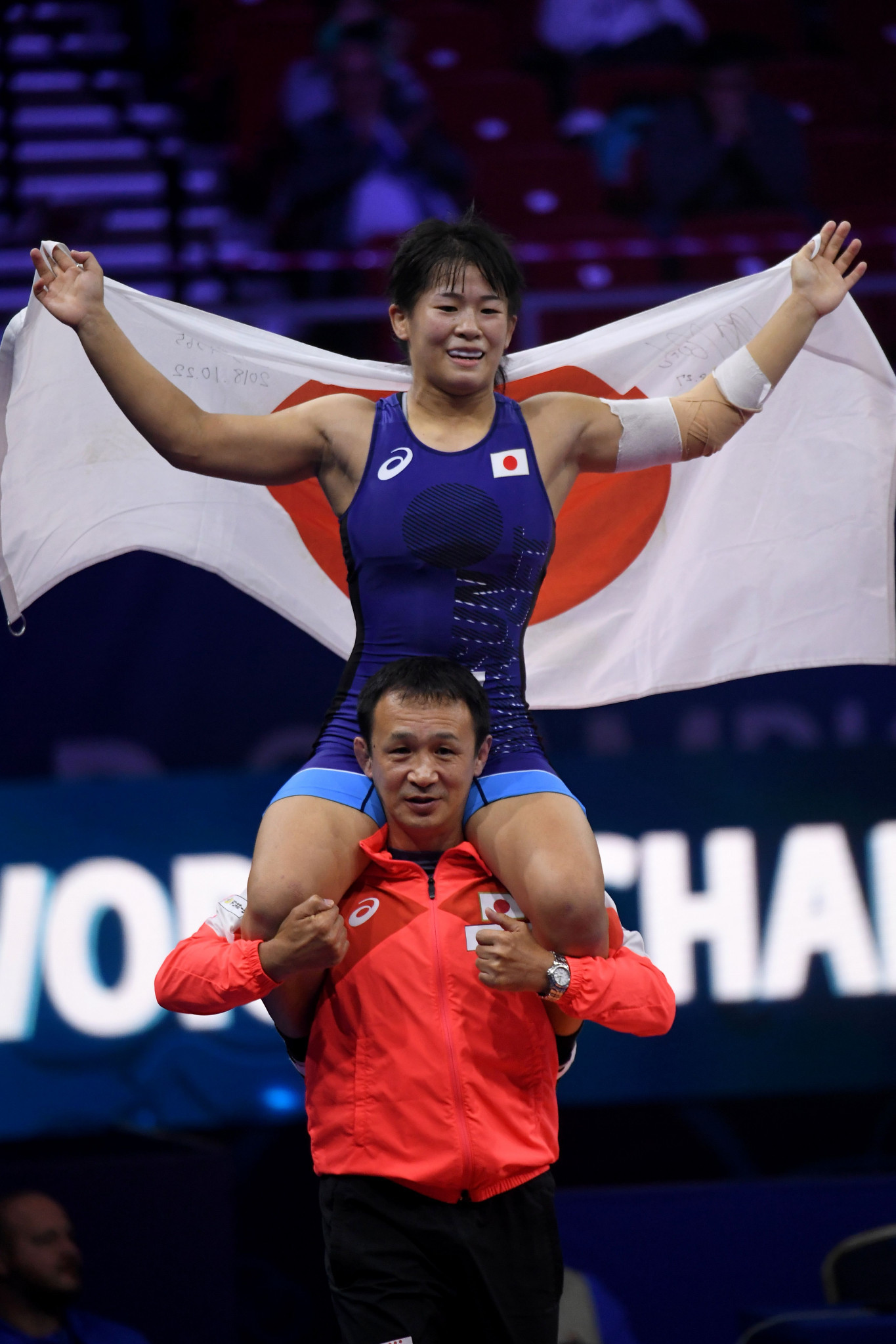 Her compatriot Haruna Okuno then won gold at 53kg ©Getty Images