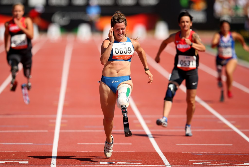 Reigning Paralympic champion Martina Caironi is one of 13 athletes to be named in the Italian squad for the IPC Athletics World Championships ©Getty Images
