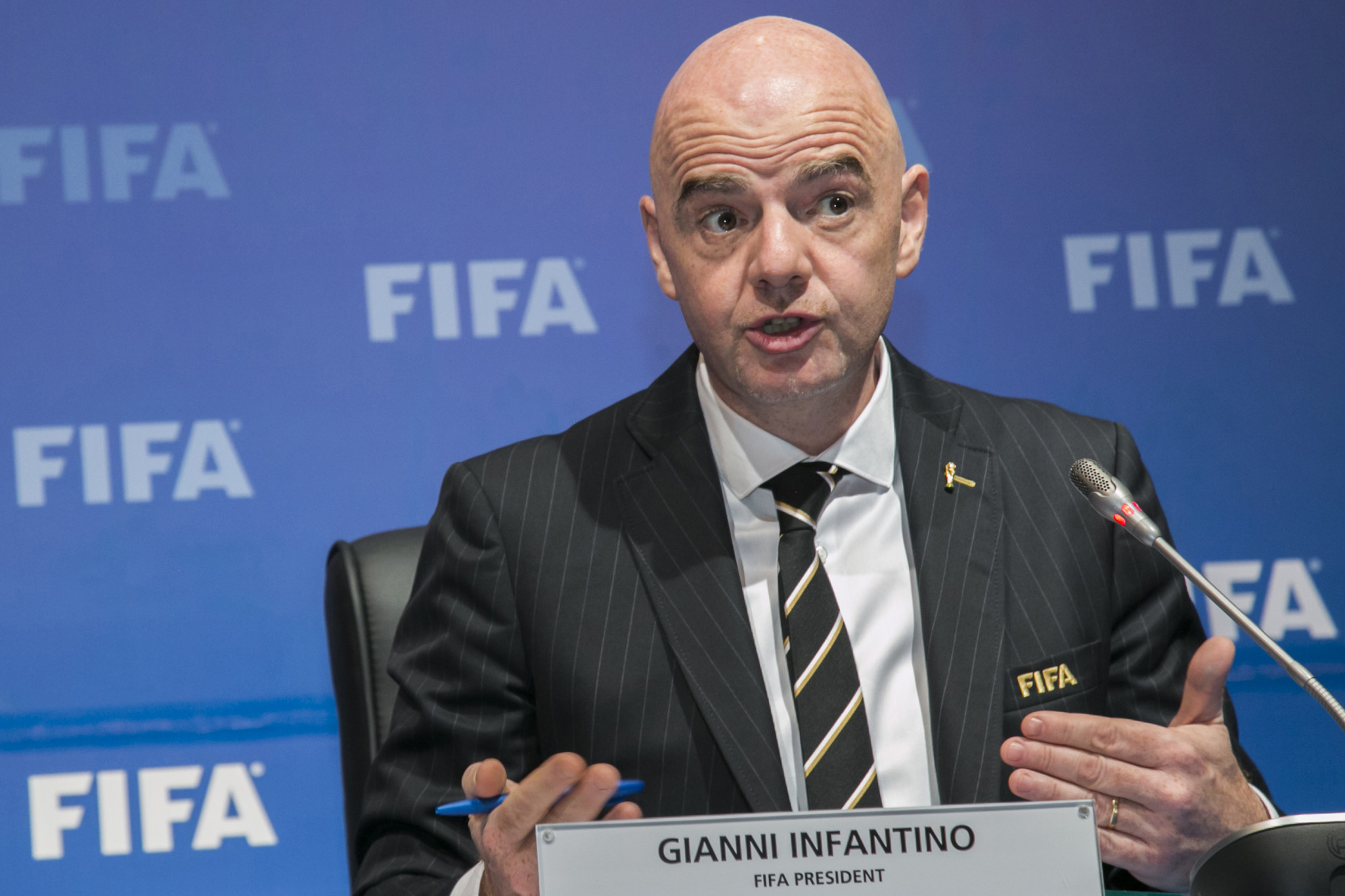 FIFA President Gianni Infantino confirmed their opposition to La Liga's plans at a Council meeting in Rwanda today ©Getty Images