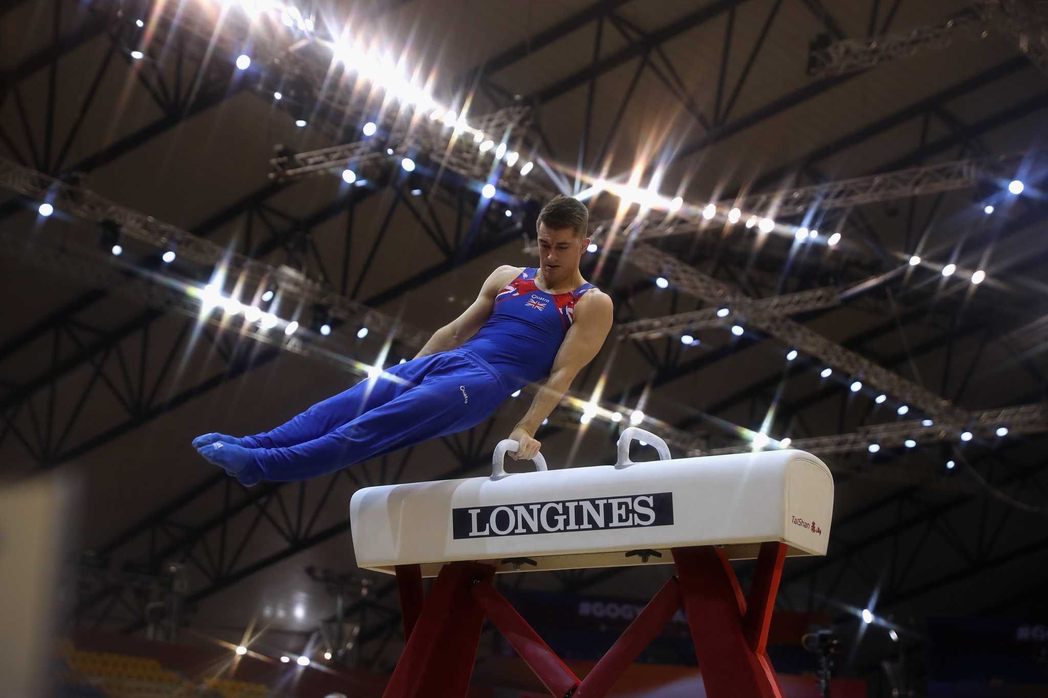 Britain's Max Whitlock qualified in top spot on his preferred pommel horse apparatus ©Getty Images