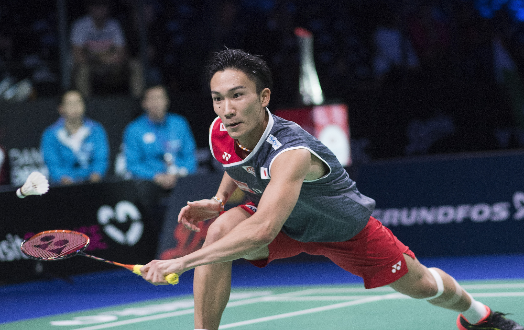 Kento Momota continued his bid for a second straight title ©Getty Images