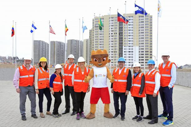 The APC President visited the Athlete Village for the Lima 2019 Parapan American Games ©Julie Dussliere