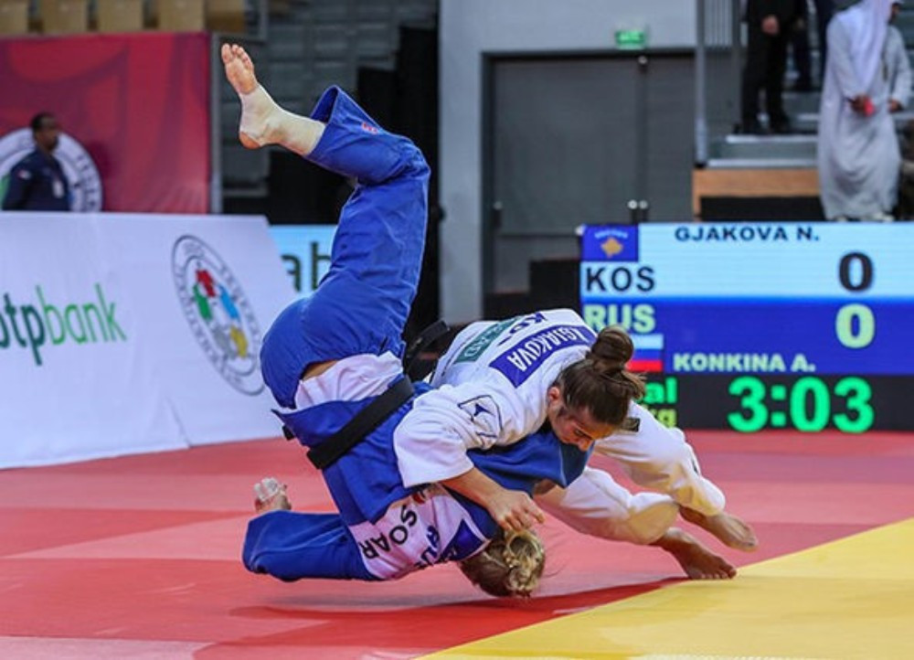 Kosovo's Nora Gjakova was among the gold medallists on the first day of competition ©IJF