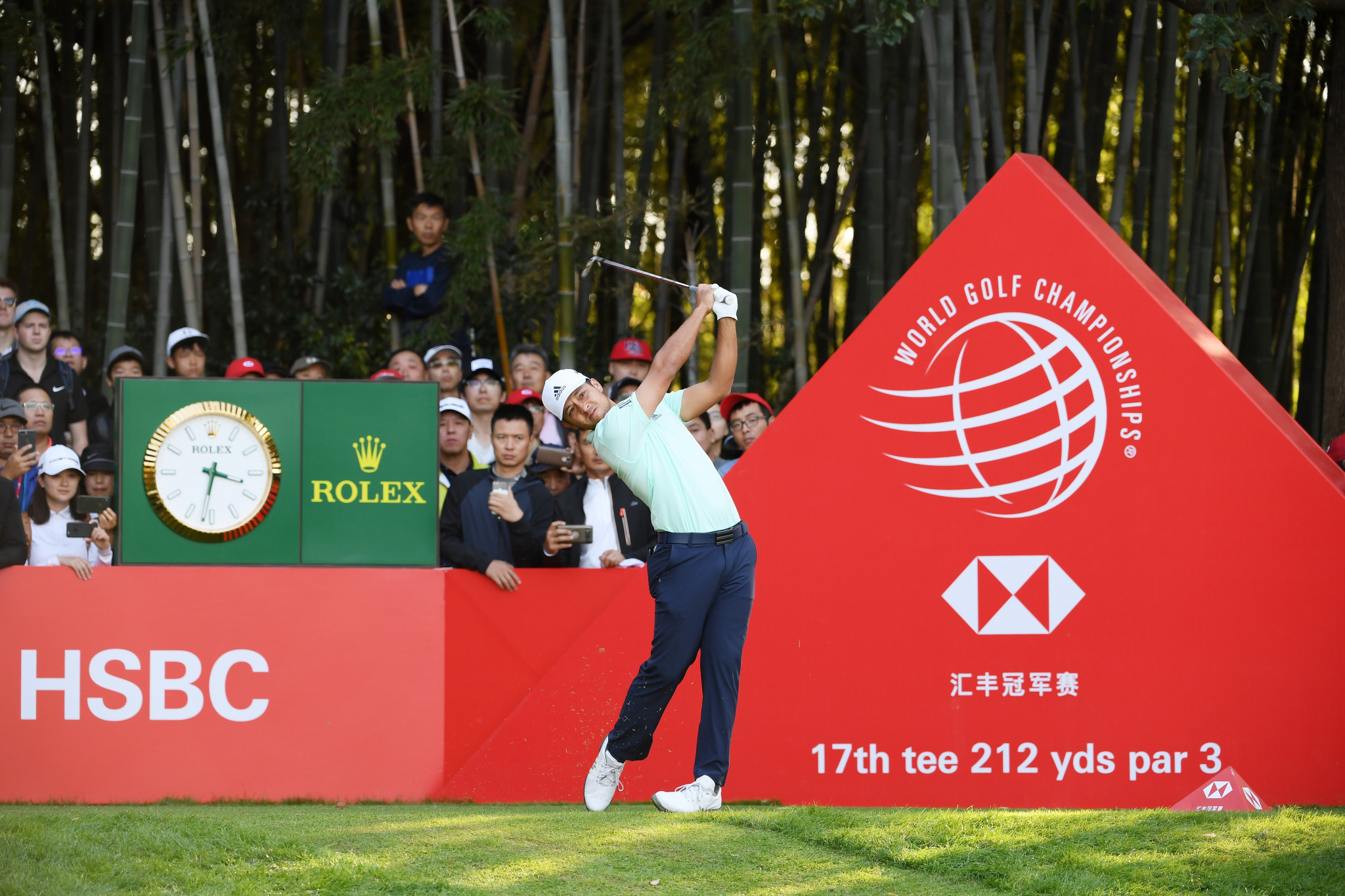 Xander Schauffele birdied the last two holes to force a play-off in Shanghai ©Getty Images