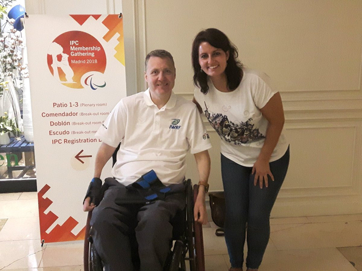 The new President of the IWRF, Richard Allcroft, met with a representative from the Spanish Sports Federation for People with Physical Disabilities to discuss the development of wheelchair rugby in Spain ©Richard Allcroft