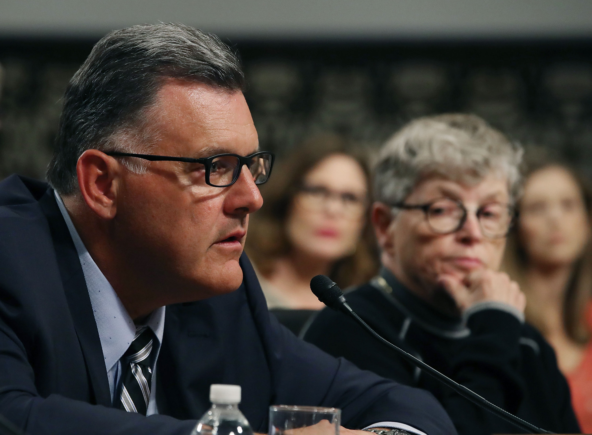 Former USA Gymnastics President and chief executive Steve Penny has pleaded not guilty to interfering with evidence relating to the Larry Nassar sexual abuse scandal ©Getty Images