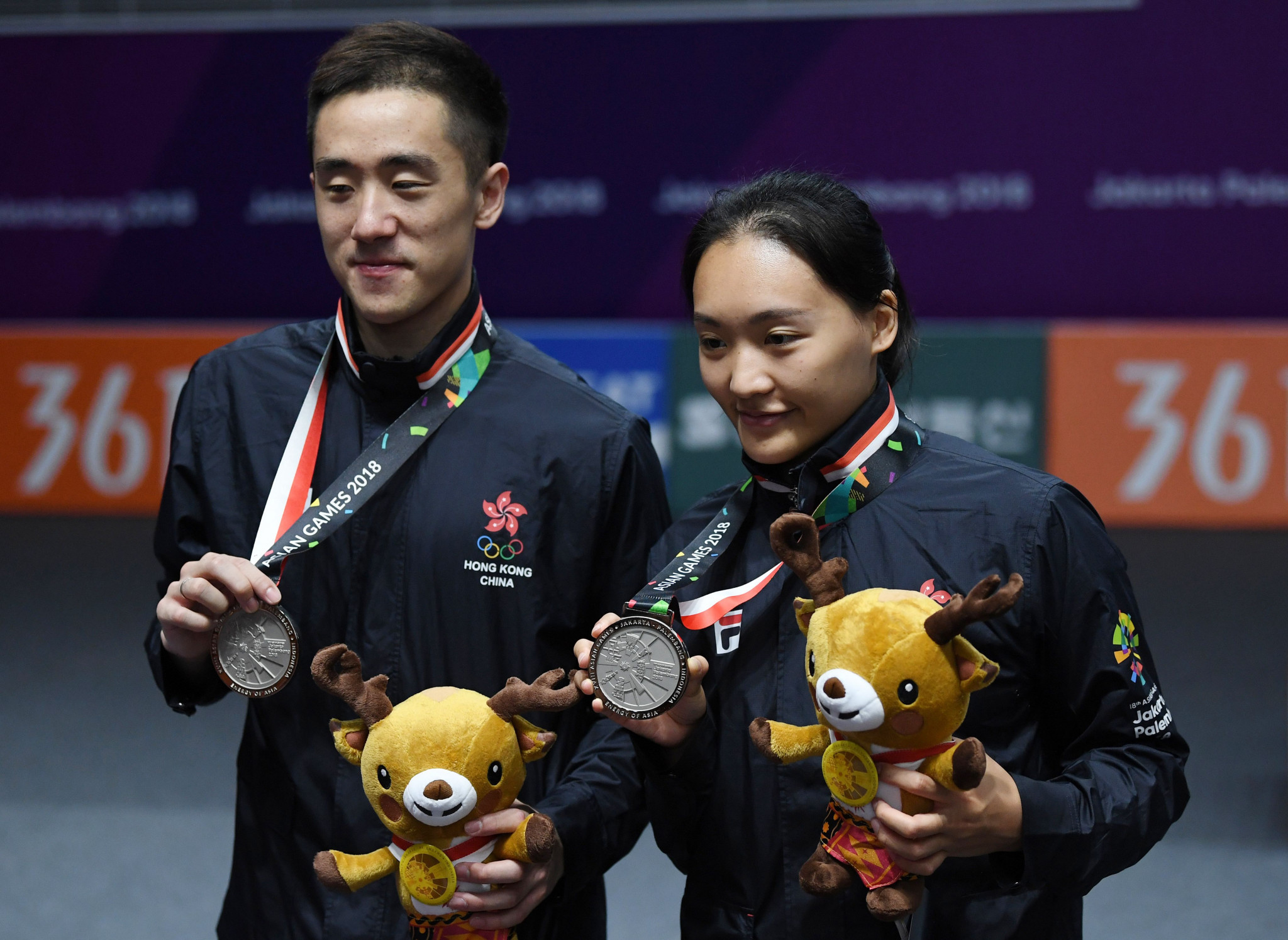 Asian Games silver medallists Tang Chun Man and Tse Ying Suet advanced in Macau ©Getty Images