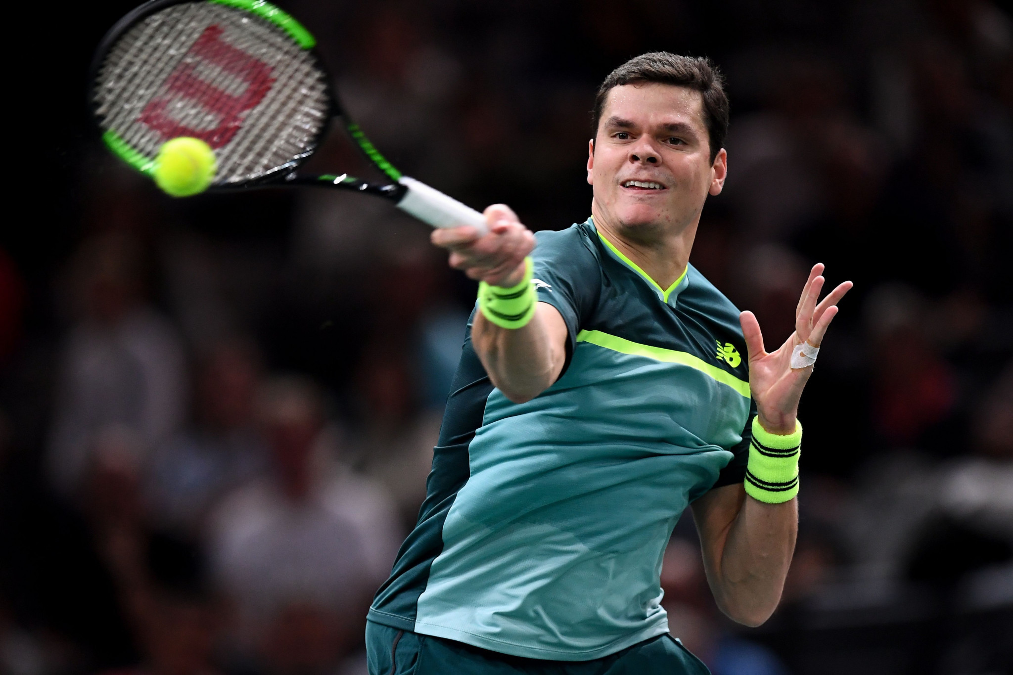 Milos Raonic will play Roger Federer tomorrow ©Getty Images