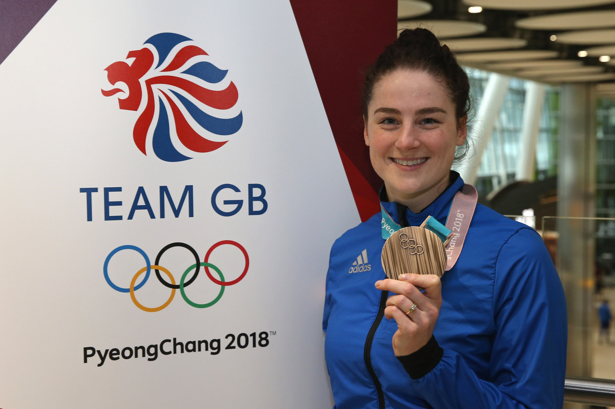 Laura Deas won a bronze medal at her debut Olympics, the 2018 Pyeongchang Winter Games ©Getty Images