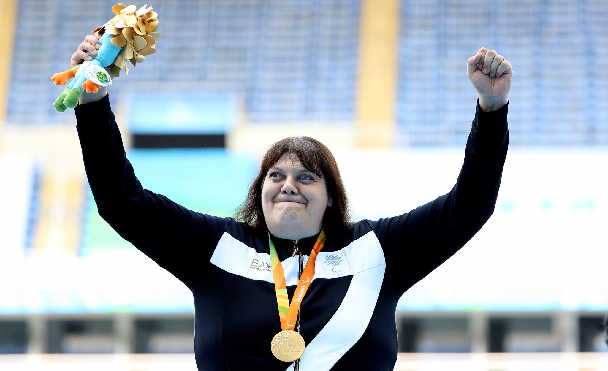 Italy's Paralympic champion Assunta Legnante won the women’s shot put F11-37-38-41 at the 2018 Ancona Winter Challenge ©Getty Images  