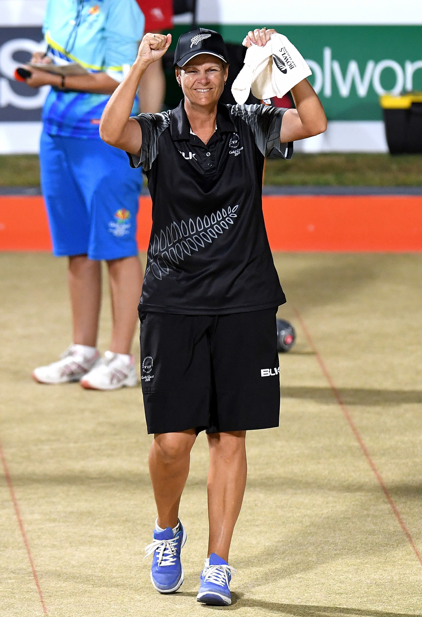 Jo Edwards of New Zealand has finished top of the women's section one at the World Bowls Singles Champion of Champions to automatically qualify for the semi-finals ©Getty Images