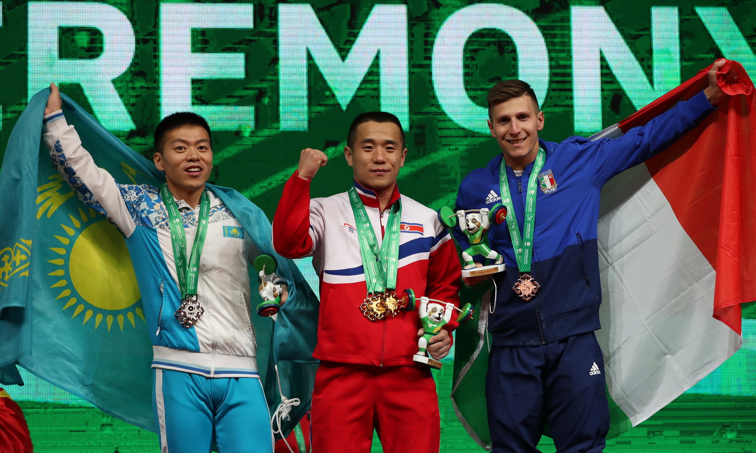 North Korea's Om Yun Chol broke the men’s 55 kilograms clean and jerk world standard en route to claiming a hat-trick of gold medals on day two of the 2018 International Weightlifting Federation World Championships in Turkmenistan's capital Ashgabat ©IWF