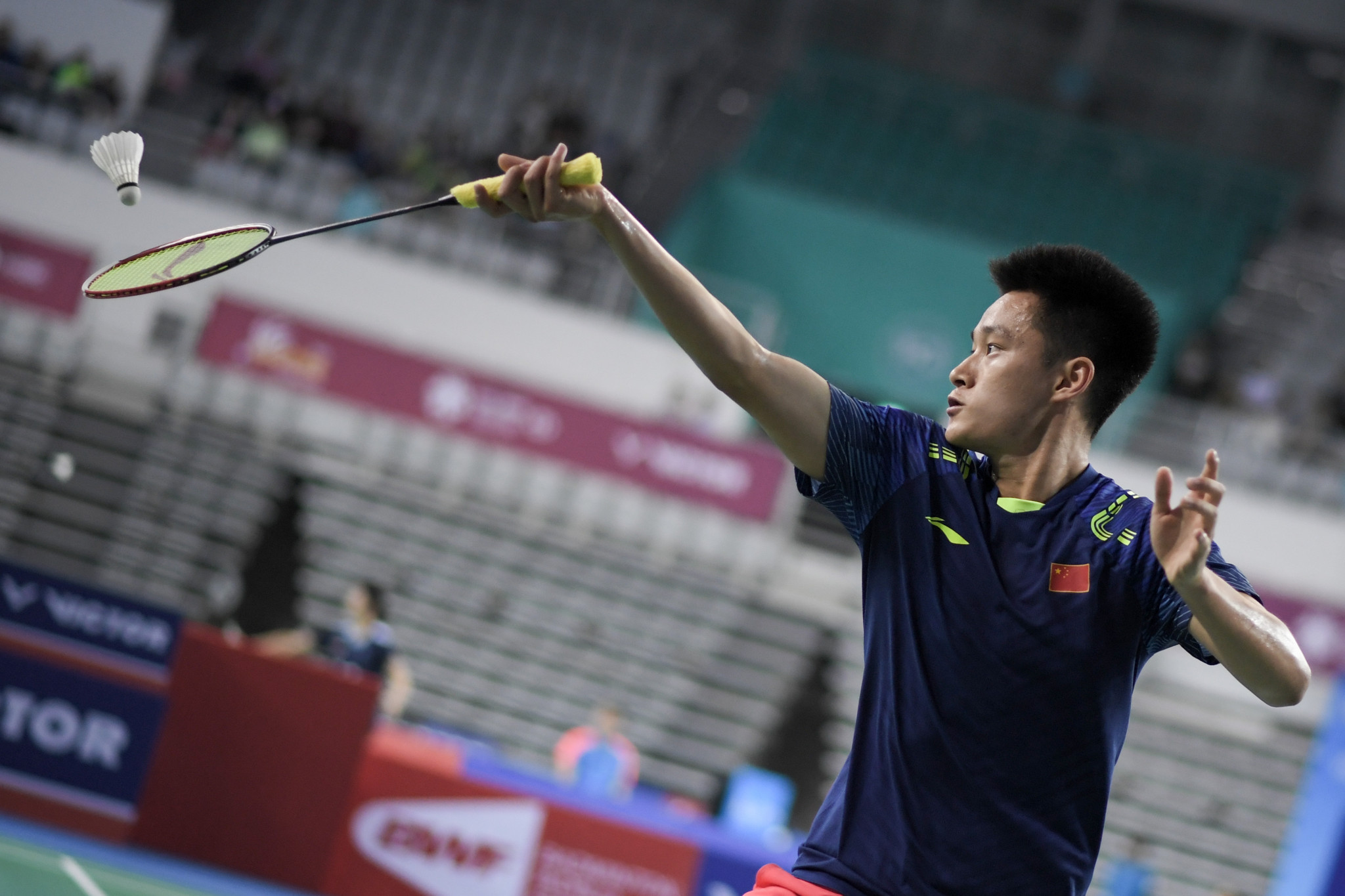 China's qualifier Zhou Zeqi has reached the BWF Macau Open men's singles final ©Getty Images  