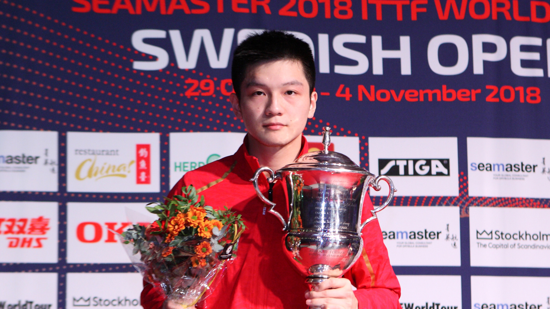 World number one and top seed Fan Zhendong of China won the men's event ©ITTF
