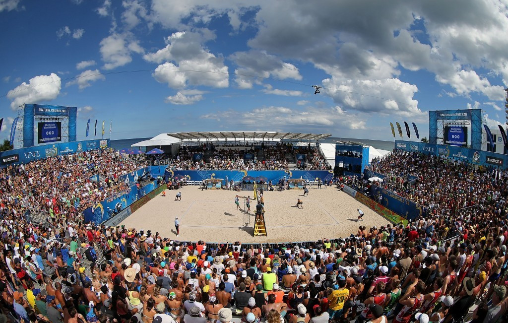 The FIVB World Tour Finals took place in a festival-style atmosphere in Fort Lauderdale ©Getty Images
