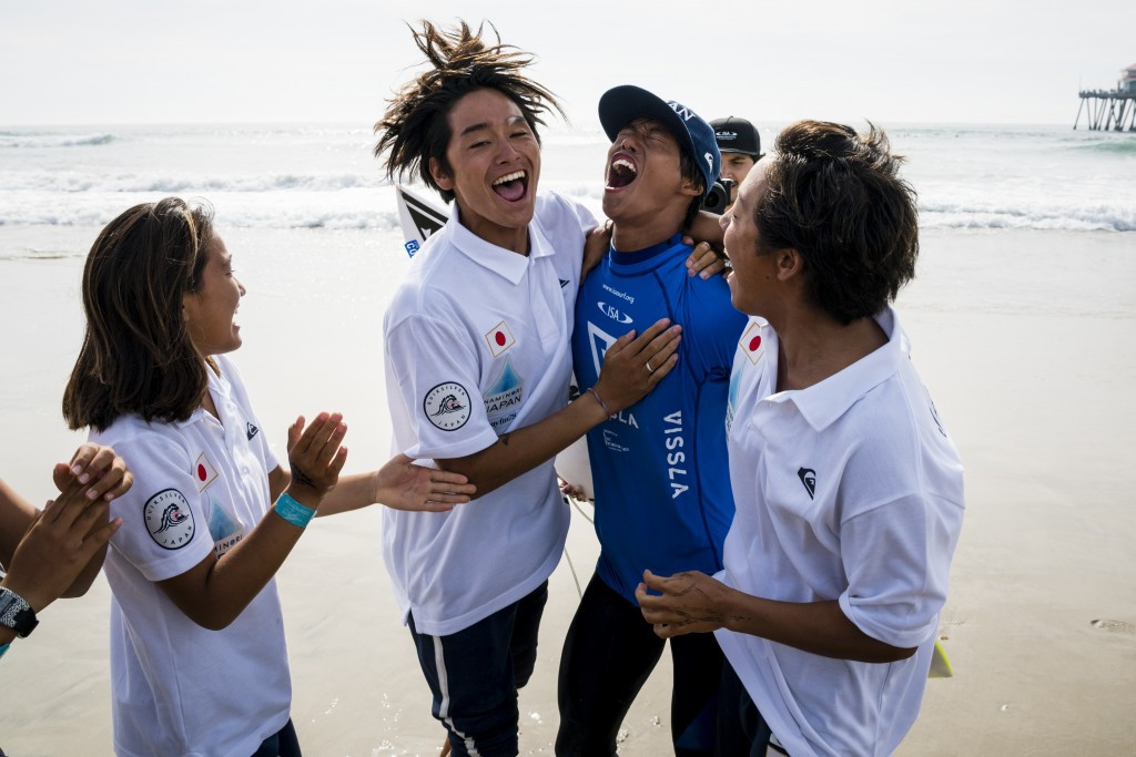 Kamiyama's final flourish earns Japan historic first team gold at ISA World Junior Surfing Championships 