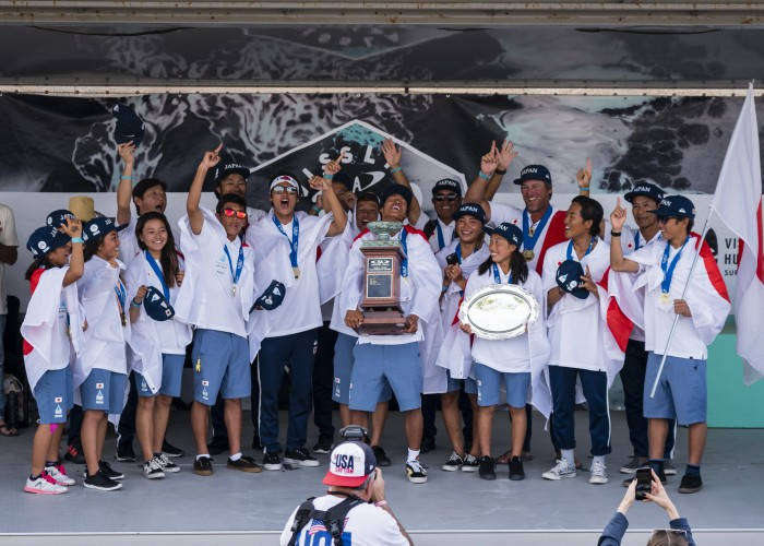 Gold and silver in the concluding boys' under-18 final meant Japan earned its first team gold at the ISA World Junior Surfing Championships at Huntingdon Beach, California ©ISA