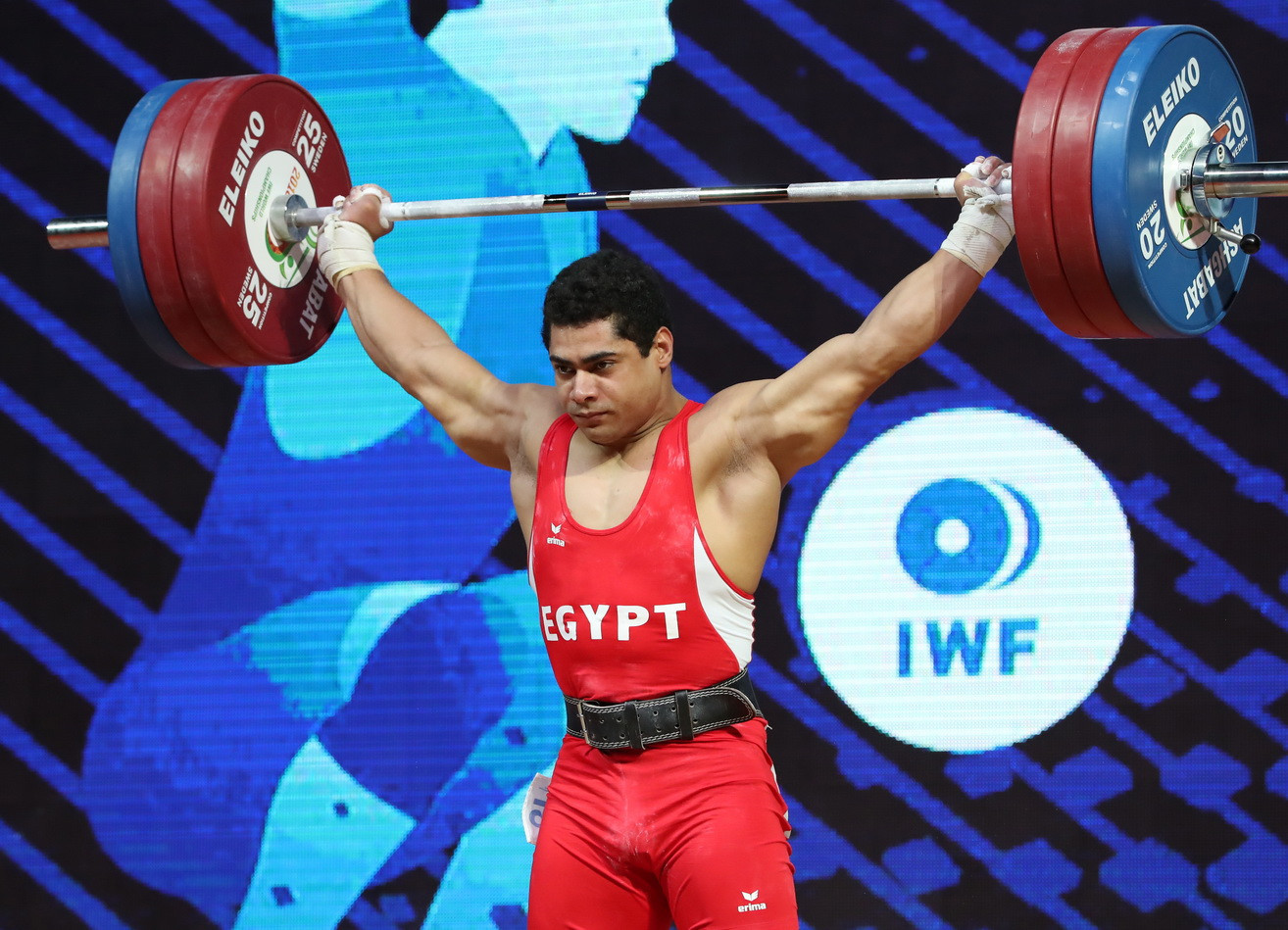 He was followed in the standings by Egypt’s Mohamed Ihab Youssef Ahmed Mahmoud with 373kg ©IWF