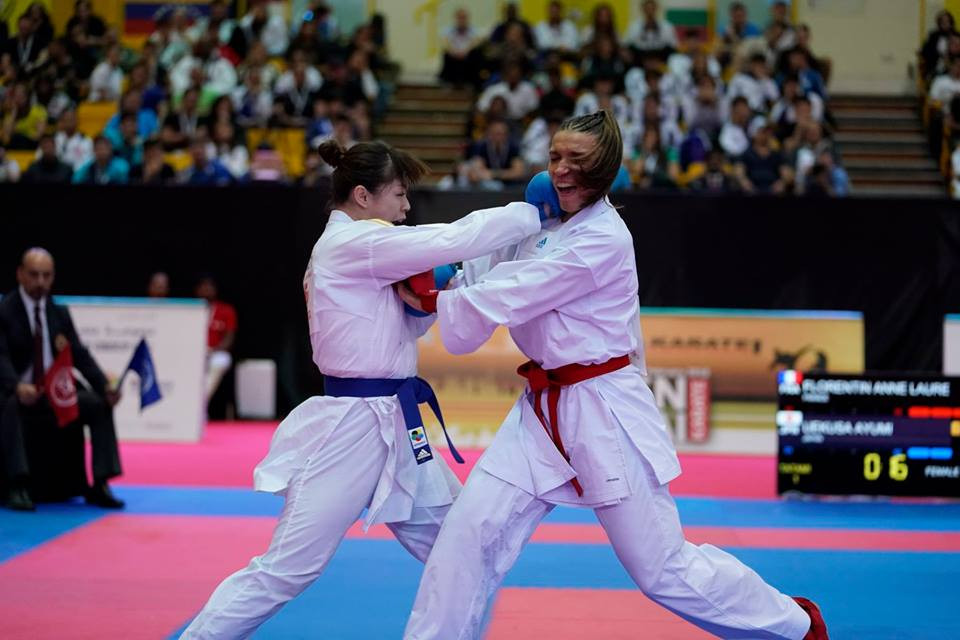 Ayumi Uekusa of Japan and Eleni Chatziliadou of Greece will clash for gold in a repetition of the final of two years ago in Linz ©WKF