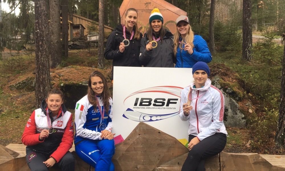 Australian Breeana Walker won the first IBSF sanctioned monobob race in Lillehammer ©IBSF