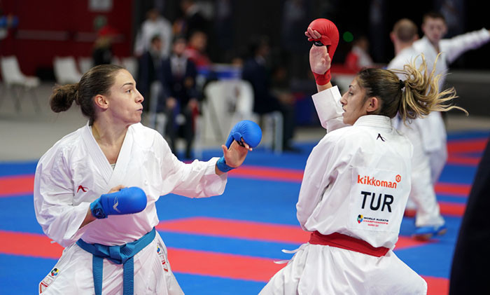 Serbian Jovana Preković conquered Egypt's defending champion Giana Lotfy in the women's under-61kg of the Karate World Championships before going on to reach the final in Madrid ©WKF