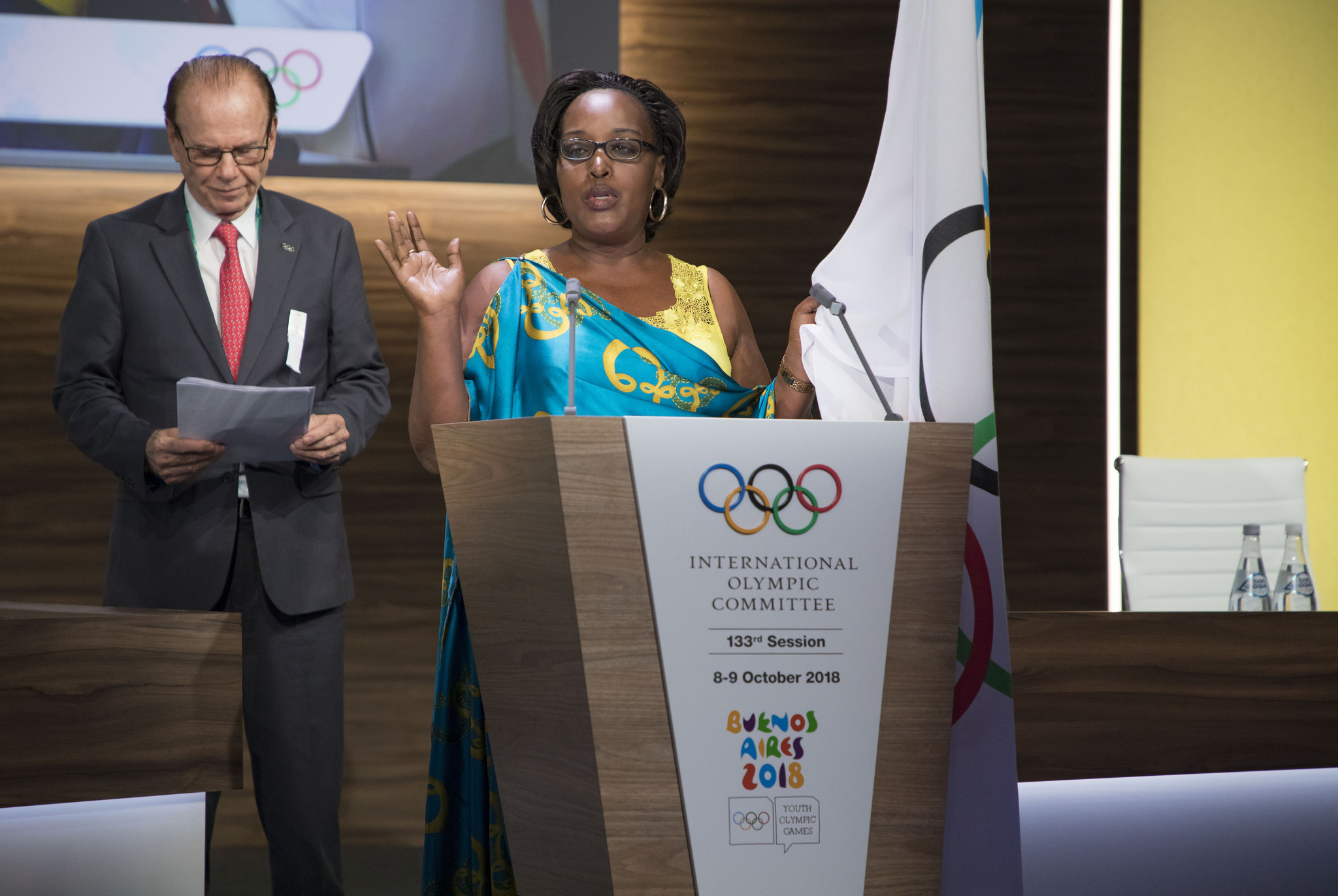 Félicité Rwemarika was sworn in as an IOC member at the Session in Buenos Aires ©IOC