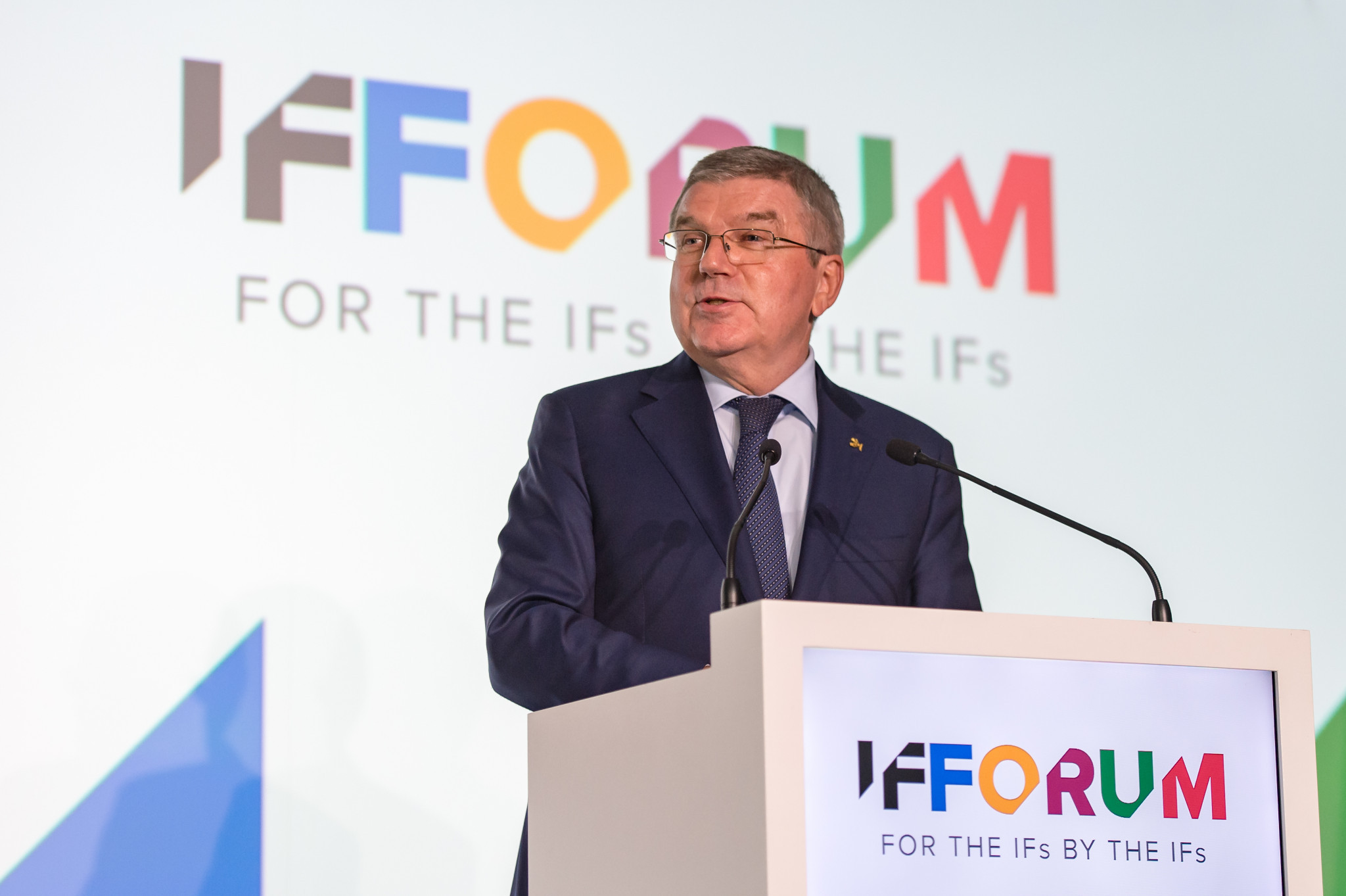 IOC President Thomas Bach opened the IF Forum ©SportAccord