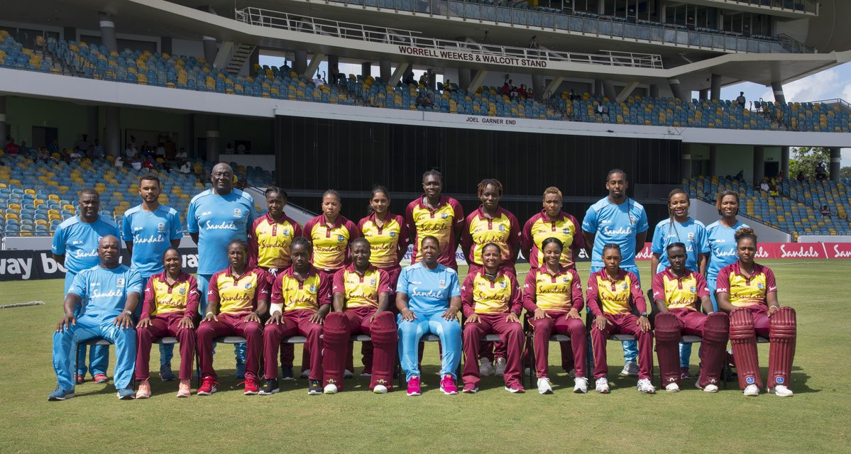 The West Indies team stopped Australia from winning a fourth consecutive title and now return home to defend it ©Windies Women/Twitter