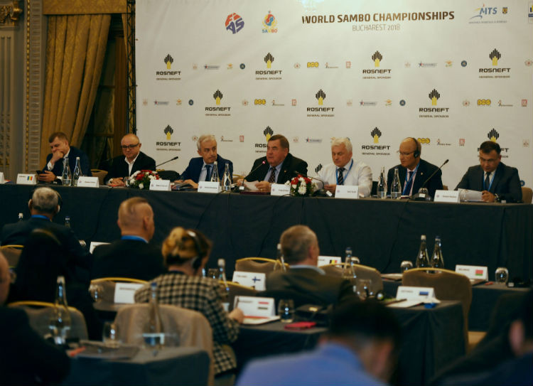The International Sambo Federation held its annual Congress in Bucharest today ©FIAS