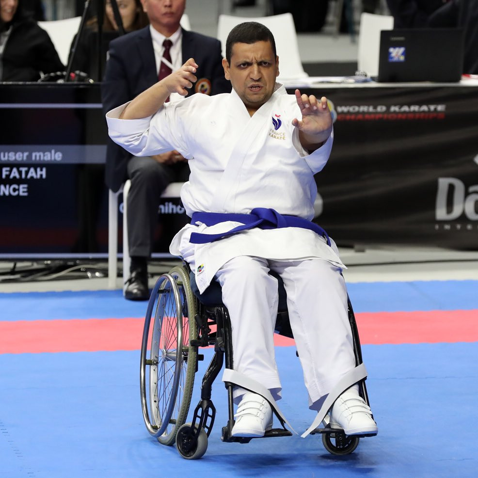 The first day of Para karate action saw 100 athletes compete across three categories ©Twitter